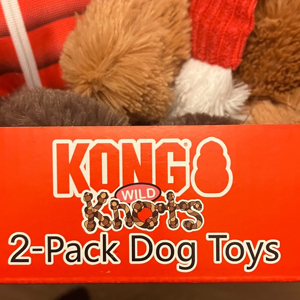KONG Play Pack - Red and Brown Stuffed Animals. Durable, Rope, knot toy, popular - Picture 10 of 10